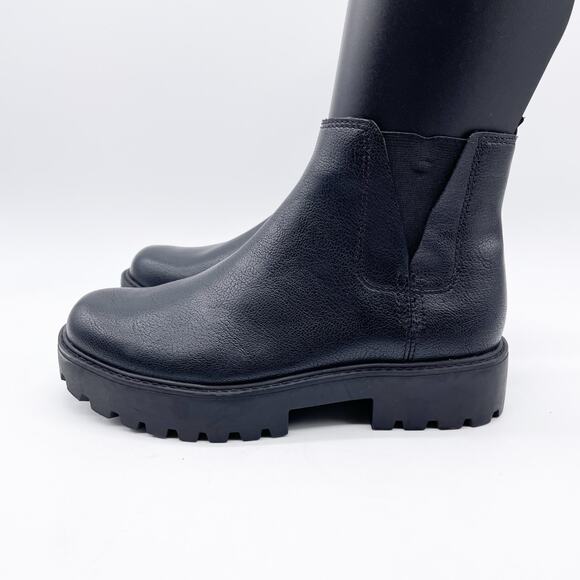 Zodiac Shiloh Womens Shiloh Lug Sole Classic Chelsea Booties Leather Black 6M - Picture 5 of 10